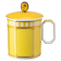 39 cl - Swarovski x Rosenthal Signum Mug Con Coperchio In Porcellana