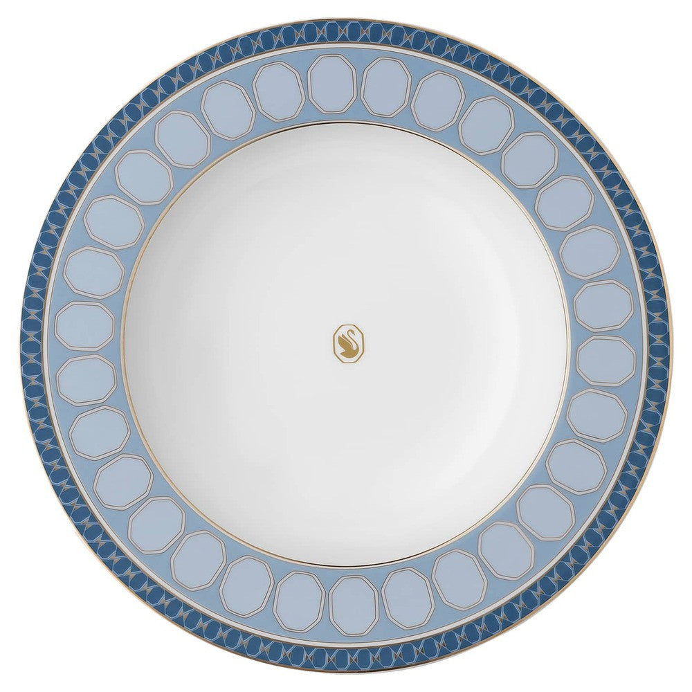 24.4 cm - Swarovski x Rosenthal Signum Piatto Fondo In Porcellana