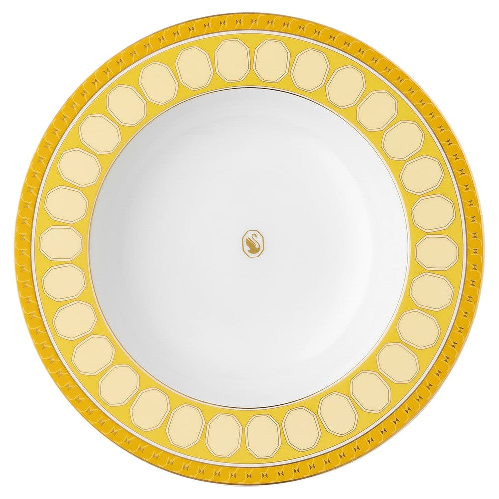 24.4 cm - Swarovski x Rosenthal Signum Piatto Fondo In Porcellana