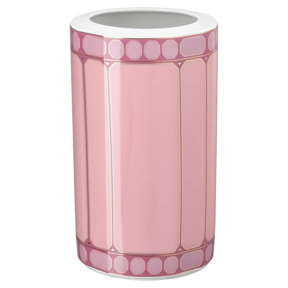 26.5 cm - Swarovski x Rosenthal Signum Vaso Cilindrico In Porcellana