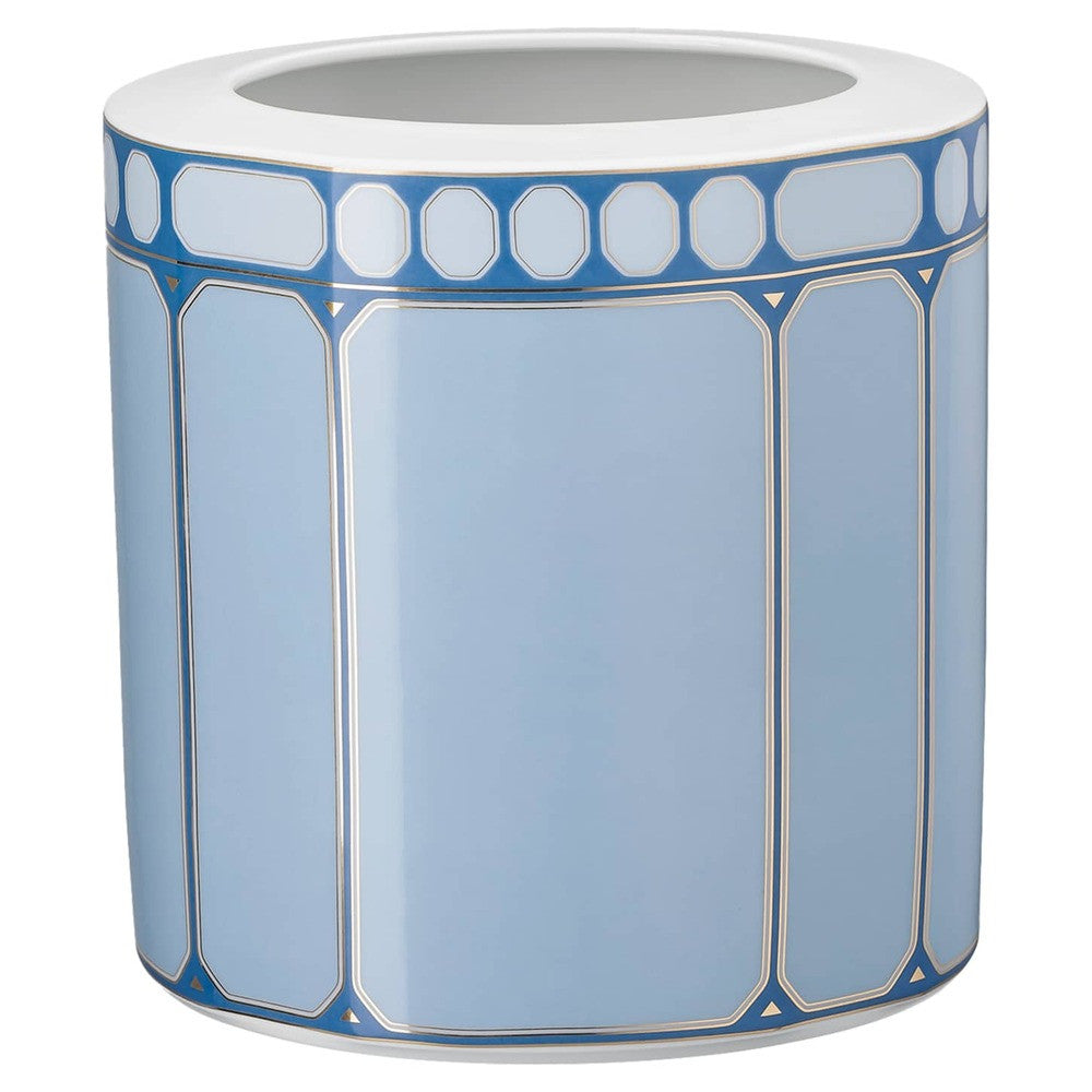 16.9 cm - Swarovski x Rosenthal Signum Vaso Rotondo In Porcellana