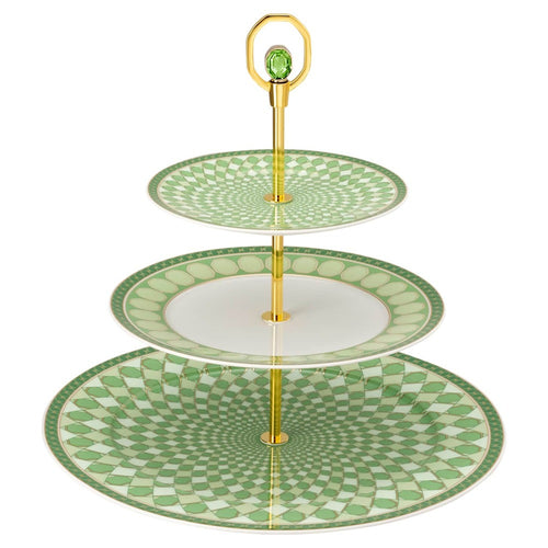 32.5 cm - Swarovski x Rosenthal Signum Alzata In Porcellana