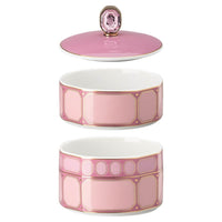 8.7 cm - Swarovski x Rosenthal Signum Scatola Cilindrica In Porcellana