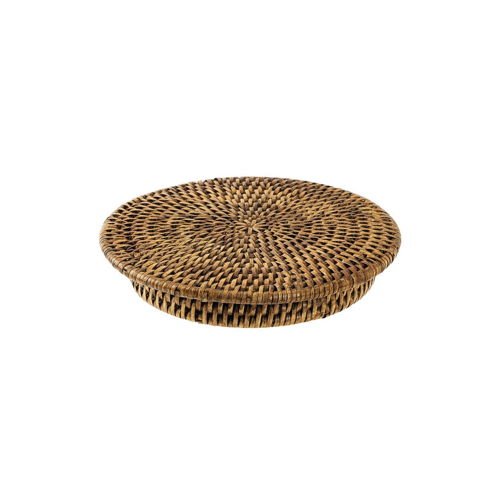 25 cm - Sambonet Radici Alzata Piatto Torta In Rattan