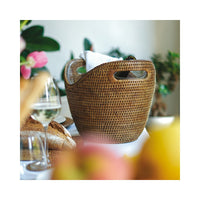36.5x27.0 cm - Sambonet Radici Secchio VIno In Rattan