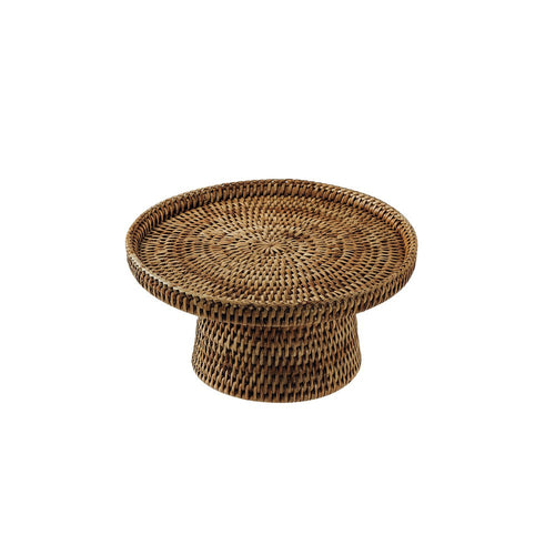 23 cm - Sambonet Radici Alzata Rotonda In Rattan