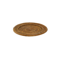 32 cm - Sambonet Radici Piatto Presentazione Rotondo In Rattan