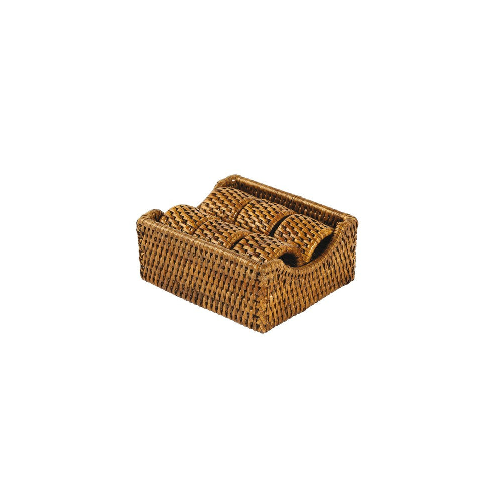 12.5x14.3 cm - Sambonet Radici Contenitore In Rattan