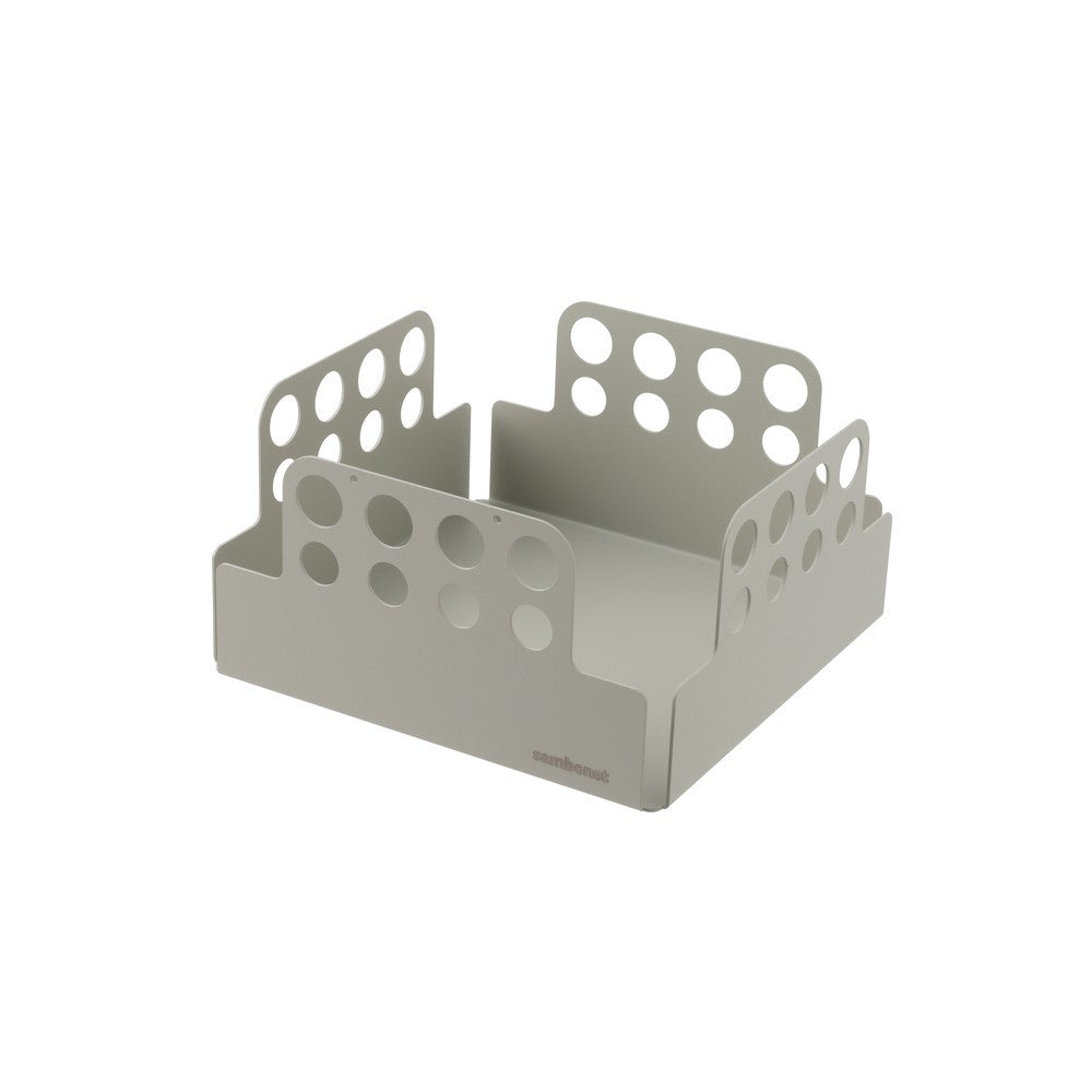 19.5x19.5 cm - Sambonet Radici Porta Tovaglioli Cubico In Acciaio Inox