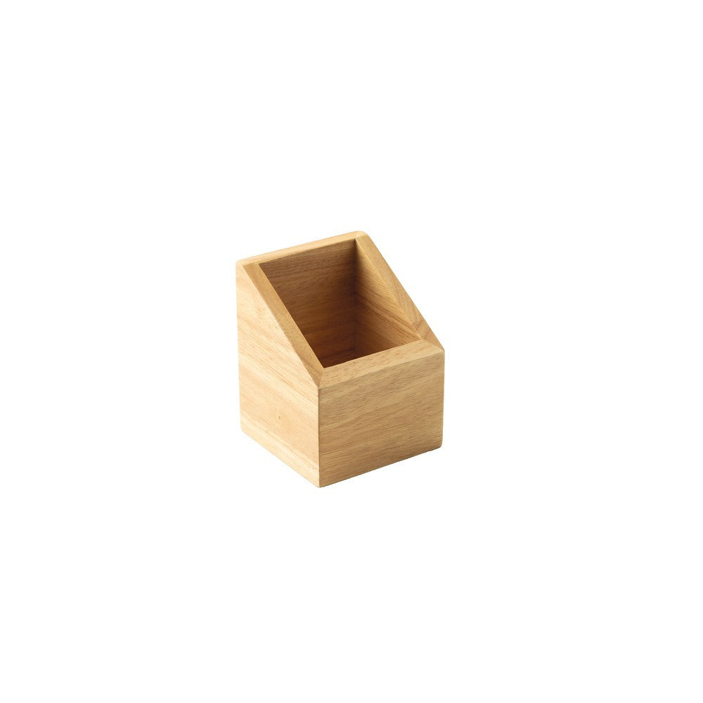 11.0x11.0 cm - Sambonet Radici Contenitore Obliquo In Legno Di Gomma