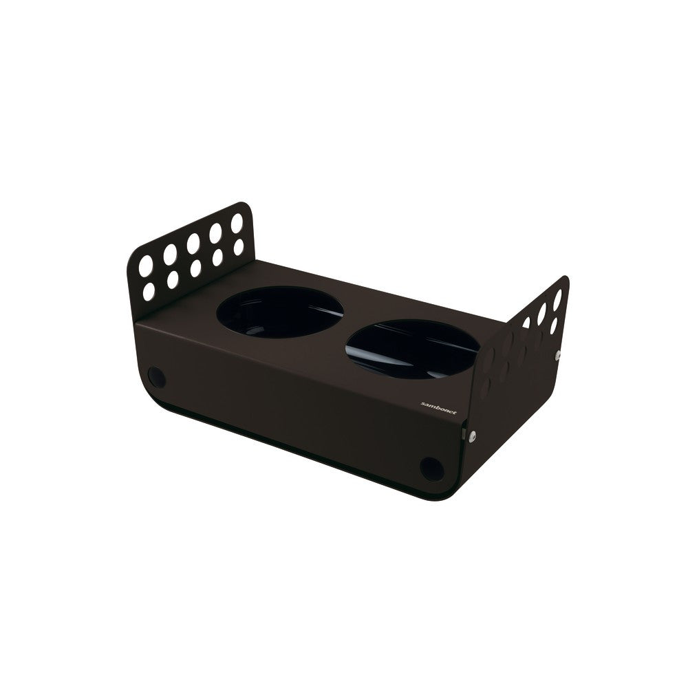 33.3x18.2 cm - Sambonet Radici Espositore Caraffe Rettangolare In Acciaio Inox
