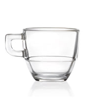 12 cl - RCR Cristalleria Italiana Caffè Tazza Tè Orzo In Vetro Cristallino Luxion Set 6 Pz
