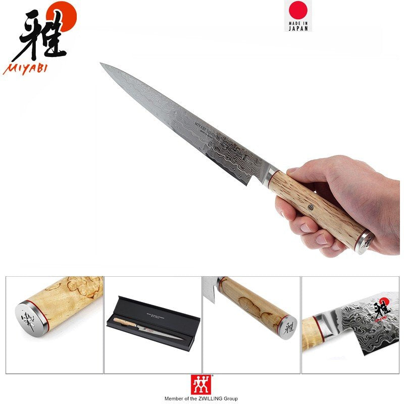 24 Cm Zwilling Miyabi 5000Mcd Coltello Sujihiki In Acciaio Inox