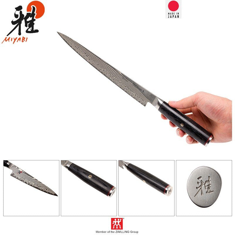 24 Cm Zwilling Miyabi 5000Fcd Coltello Sujihiki In Acciaio Inox Plastica
