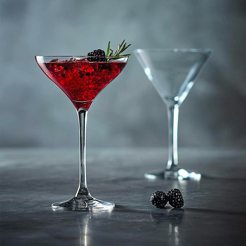 30 cl - Chef & Sommelier Cabernet Calice Cocktail Coppa Martini In Krysta Crystal Glass - Set 6 Pz