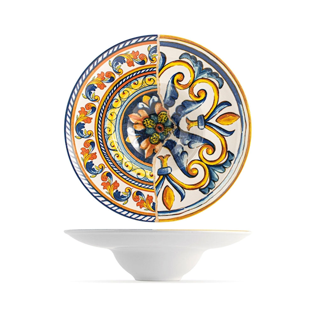 H&H Positano Piatto Fondo Pastabowl In Stoneware Set 6 Pz
