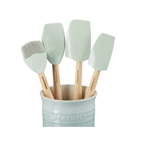 Le Creuset Craft Evolution Set Spatole Cucina In Silicone Con Contenitore In Gres Vetrificato Set 5 Pz