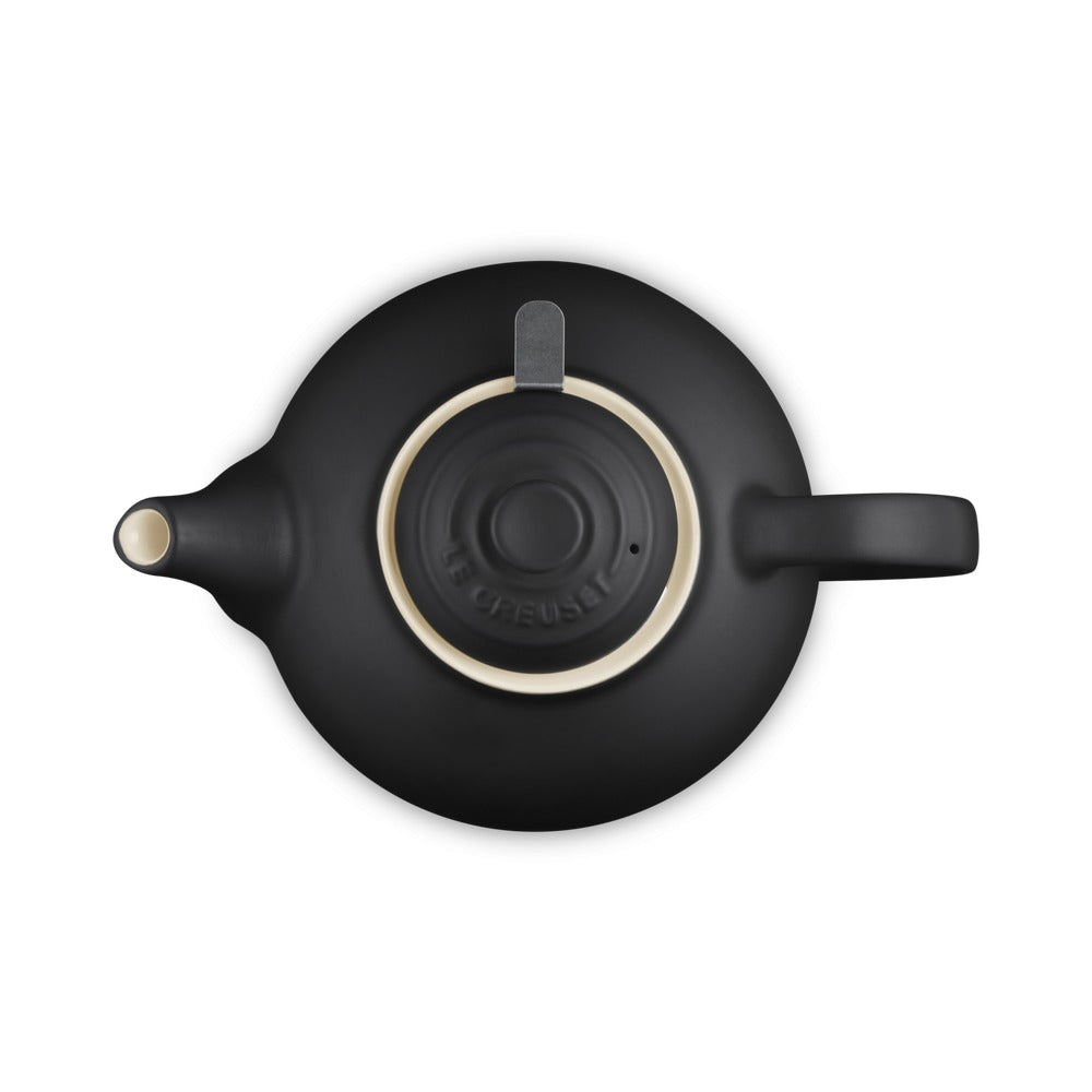 1.3 L - Le Creuset Classic Teiera In Gres Vetrificato Con Infusore Metallico