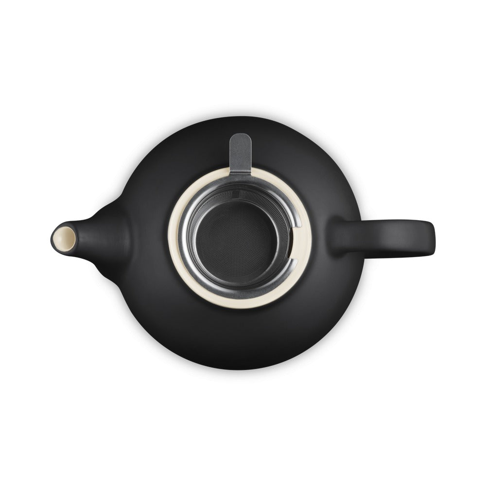 1.3 L - Le Creuset Classic Teiera In Gres Vetrificato Con Infusore Metallico