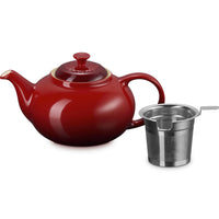 1.3 L - Le Creuset Classic Teiera In Gres Vetrificato Con Infusore Metallico