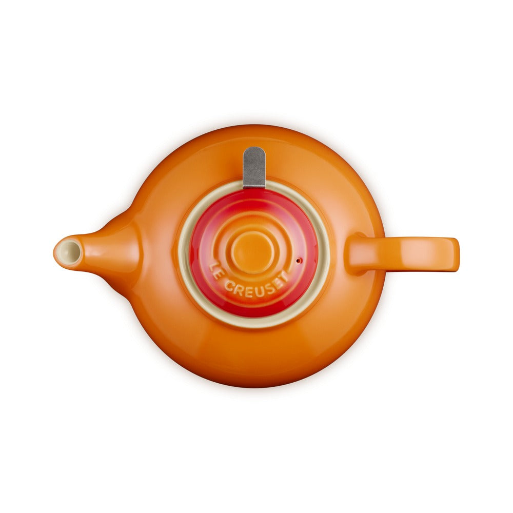 1.3 L - Le Creuset Classic Teiera In Gres Vetrificato Con Infusore Metallico