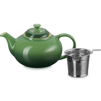 1.3 L - Le Creuset Classic Teiera In Gres Vetrificato Con Infusore Metallico