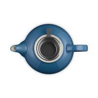 1.3 L - Le Creuset Classic Teiera In Gres Vetrificato Con Infusore Metallico