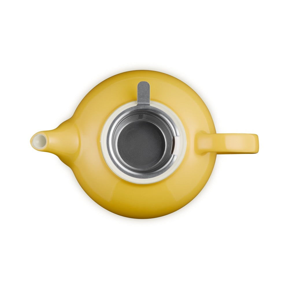 1.3 L - Le Creuset Classic Teiera In Gres Vetrificato Con Infusore Metallico