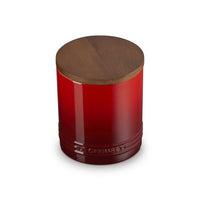 1.1 L - Le Creuset Evolution Barattolo In Gres Vetrificato Con Coperchio In Legno