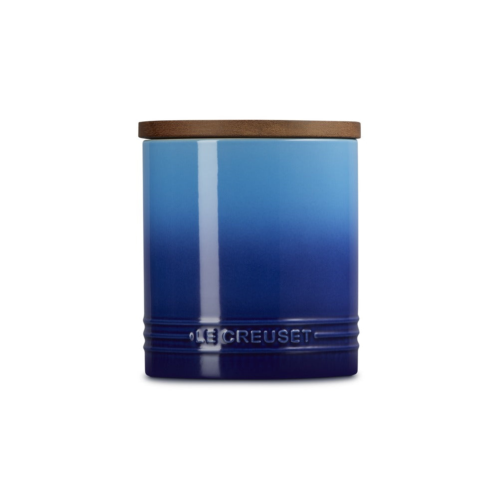 1.1 L - Le Creuset Evolution Barattolo In Gres Vetrificato Con Coperchio In Legno