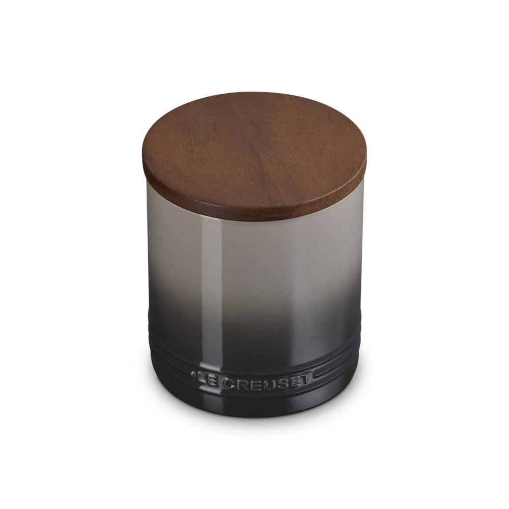 1.1 L - Le Creuset Evolution Barattolo In Gres Vetrificato Con Coperchio In Legno