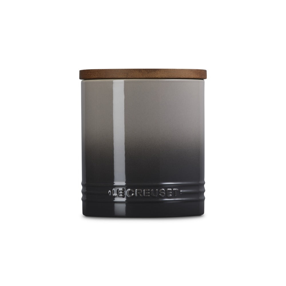 1.1 L - Le Creuset Evolution Barattolo In Gres Vetrificato Con Coperchio In Legno