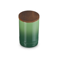 77 cl - Le Creuset Evolution Barattolo In Gres Vetrificato Con Coperchio In Legno