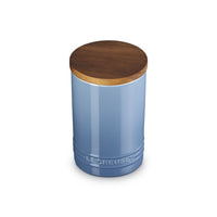 77 cl - Le Creuset Evolution Barattolo In Gres Vetrificato Con Coperchio In Legno