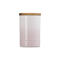 77 cl - Le Creuset Evolution Barattolo In Gres Vetrificato Con Coperchio In Legno
