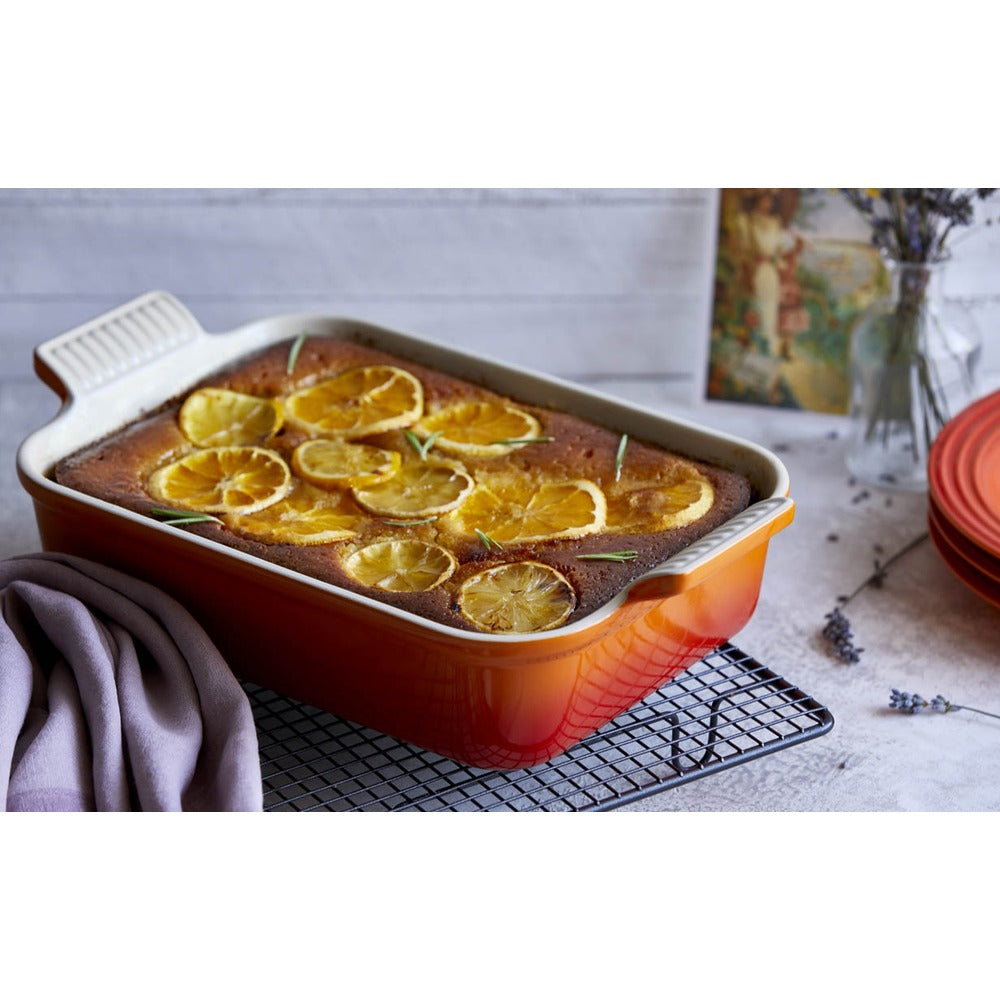 26x17 cm - Le Creuset Tradition Pirofila Rettangolare In Gres Vetrificato