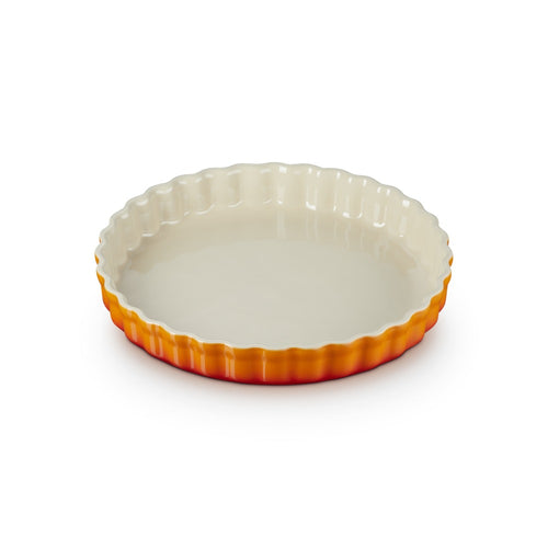 28 cm - Le Creuset Tradition Tortiera Rotonda In Gres Vetrificato