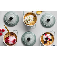 10 cm - Mini Cocotte Runde Auflaufform aus glasiertem Steinzeug