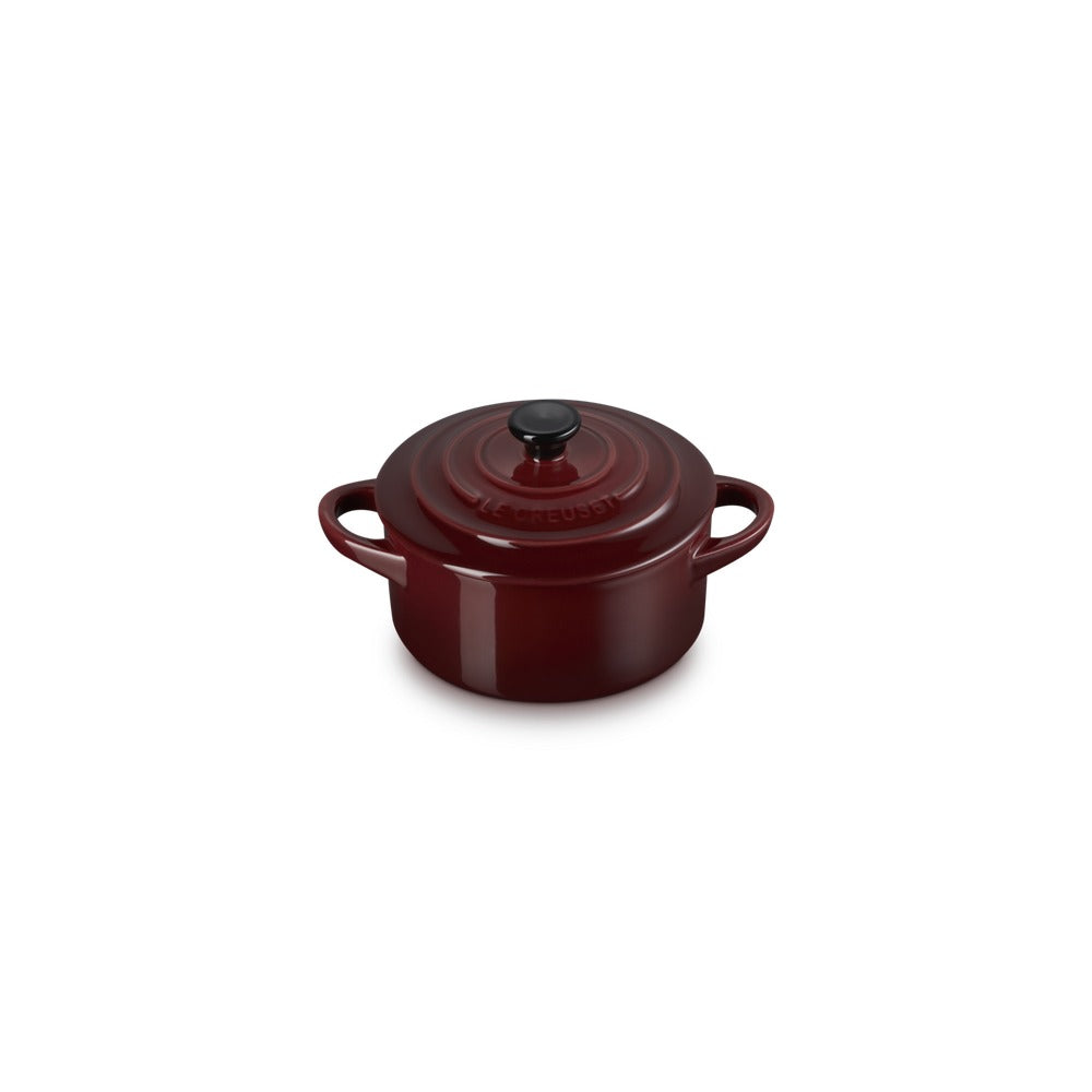 10 cm - Mini Cocotte Runde Auflaufform aus glasiertem Steinzeug