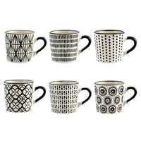 8.5 cl - H&H Vhera Tazzina Caffé Colori Assortiti In Stoneware Set 6 Pz