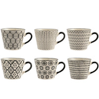 34 cl - H&H Vhera Tazza Cappuccino Colori Assortiti In Stoneware Set 6 Pz