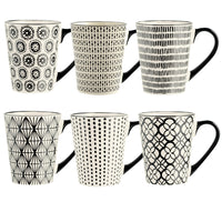 35 cl - H&H Vhera Tazza Mug Colori Assortiti In Stoneware Set 6 Pz