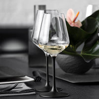 38 Cl Villeroy And Boch Manufacture Rock Calice Vino Bianco In Vetro Set 4 Pezzi
