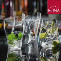 43 Cl Rona Umana Bicchiere Acqua Frizzante In Vetro Set 6 Pezzi