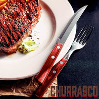 Tramontina Churrasco Servizio Posate In Acciaio Inox Poliwood Set 12 Pz