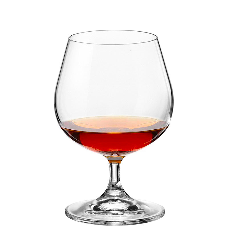 60 Cl Crystalex Bohemia Lara Calice Snifter In Vetro Set 6 Pezzi