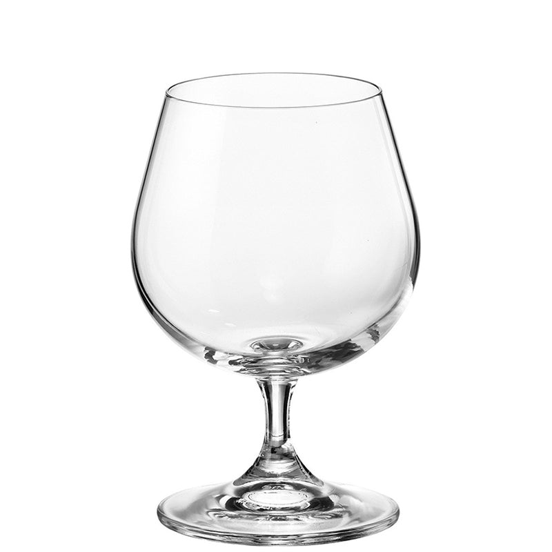 60 Cl Crystalex Bohemia Lara Calice Snifter In Vetro Set 6 Pezzi