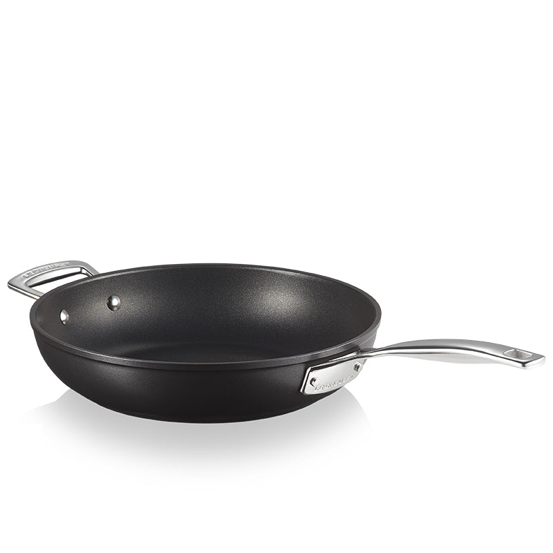 26 Cm Le Creuset Padella Alta In Alluminio Antiaderente Con Manico E Maniglia