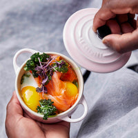 10 Cm Le Creuset Mini Cocotte Casseruola Rotonda In Gres Vetrificato