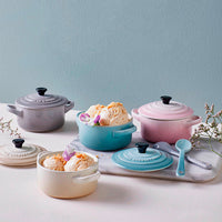 10 Cm Le Creuset Mini Cocotte Casseruola Rotonda In Gres Vetrificato